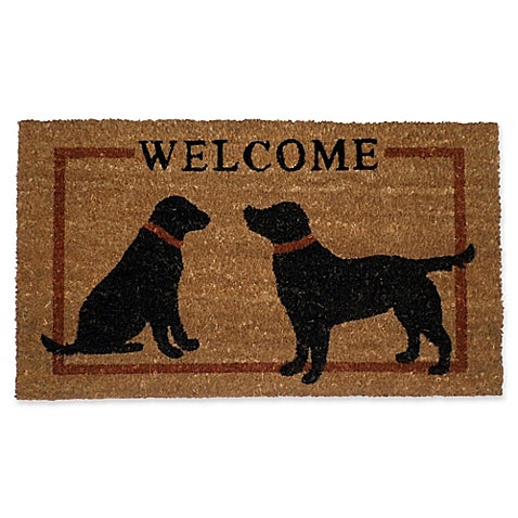 Two Dog Welcome Mat