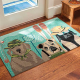 Camping Dogs Mat