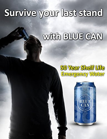 Blue Can Emergency Drinking Water