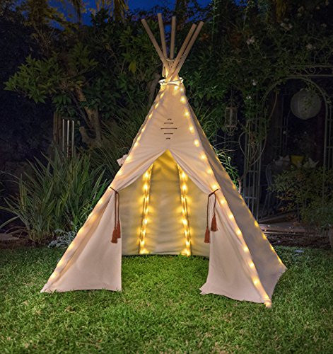 tent with lights Tipi Tent Fairy Lights